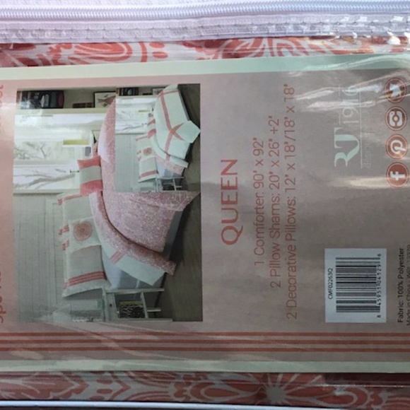 NWT Queen 5 Piece Reversible Comforter Set - Picture 6 of 7